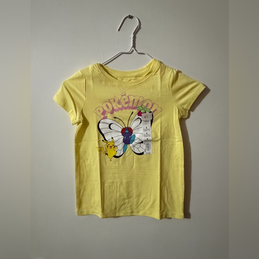 Girls Jumping Beans Size 6 Pokemon Yellow Kids T-Shirt Tote11